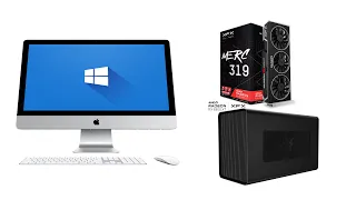 Easy peasy GUIDE to connecting an eGPU to an iMac in Bootcamp Windows 10 (works with iGPU & dGPU)