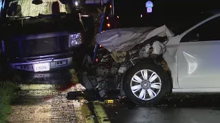 CHP: Possible DUI driver crosses over into opposing traffic, hitting three cars, then flees