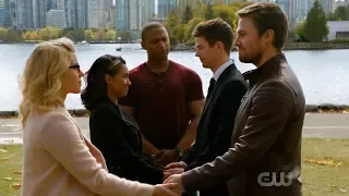 DC's Legends of Tomorrow 3x08 Ending: Crisis on Earth-X Part 4 - Westallen and Olicity wedding