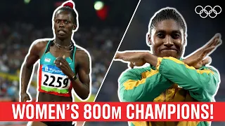 Women's 800m 🏃‍♀️ Last 5 Champions!