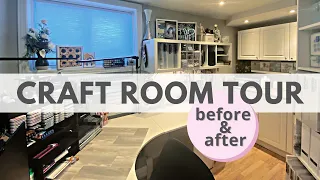 Craft Room Tour | Small Space | Before & After | CDT Collab
