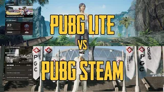 PUBG Lite vs PUBG Steam (Gameplay, Recoil, Graphics)