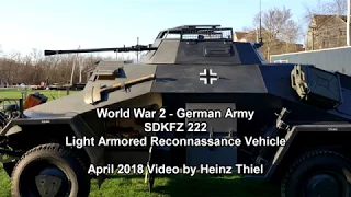 Germany Army SDKFZ 222 Armored Recon Vehicle