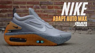 FUTURISTIC SELF LACING SNEAKERS!!! Nike Adapt Auto Max 'Motherboard' | Tech Review | Sneaker Huddle