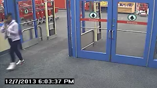 Surveillance footage of suspects shoplifting at Target (2014-02-07)