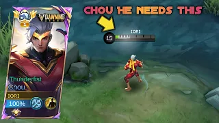 Chou Need buff Second skill More Shield Moonton | Mobile legends