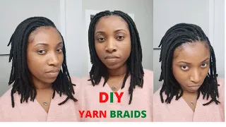 DIY: How to do YARN BRAIDS. easy, simple and  beginner's friendly.
