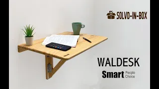 waldesk - Foldable Wall Mounted Table for Study & Laptop Activity Table Desk