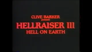 Hellraiser III : Hell On Earth 1993 - Paramount Trailer