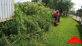 Nobody Would Mow This EXTREMELY Overgrown Yard So We Did For FREE