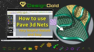 How to use Pave 3d Nets Tools Jali Pattern ,Very helpful featureand Easy | Designgold |  rhino 3d