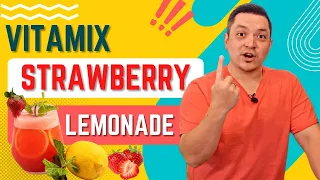 Vitamix Strawberry Lemonade - SUPER EASY!