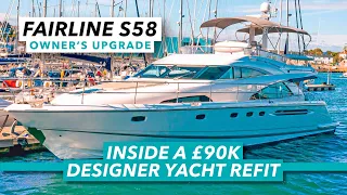 Fairline Squadron 58 owner's upgrade | £90k designer refit by Setag Yachts | Motor Boat & Yachting