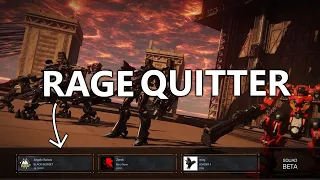 Tetrapod player Rage Quits - Armored Core 6 PvP