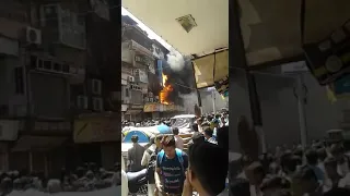 Fire in abdul rehman street,mumbai