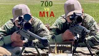 Rem 700 vs SAI M1A: With new Match Ammo!
