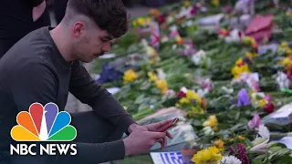 Mourners Lay Flowers At Windsor Castle For Prince Philip | NBC News NOW
