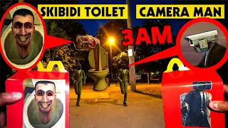 DO NOT ORDER CURSED SKIBIDI TOILET HAPPY MEAL & CAMERAMAN HAPPY MEAL AT 3AM | CURSED SKIBIDI TOILET