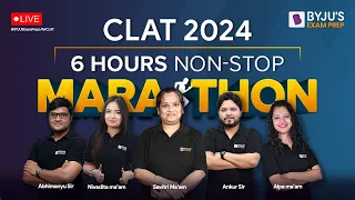 2nd CLAT 2024 Marathon 🏃 | 6 hours Non-Stop CLAT 2024 Preparation | CLAT 2024 Revision
