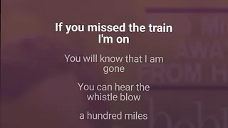 If You Missed The Train I Am on Karaoke With Lyrics//Five Hundred Miles Away From Home Karaoke▶️💞