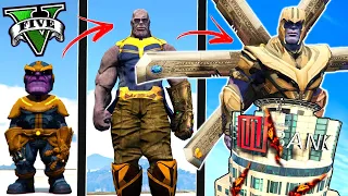 ATUALIZEI o THANOS FRACO até o THANOS DEUS no GTA 5 !