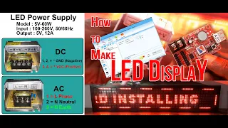 How to make a LED display Board and Set Program using LED Player 6.0  Software