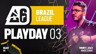 LIVE - BLAST R6 BRAZIL LEAGUE | Stage 2 | DAY 3