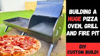Building a HUGE Pizza Oven, Grill And Fire Pit!