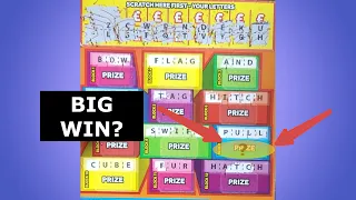 WINNER! Scratchin' £300,000 CASHWORD BLOCKS National Lottery Scratch Card Scratcher Scratchoff Win