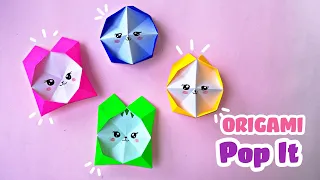 Origami Fidget Toys | Cara membuat pop it | Origami Pop It Fidget