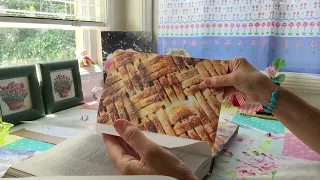 Ad-free ASMR; Page turning: pie cookbook with soft spoken commentary