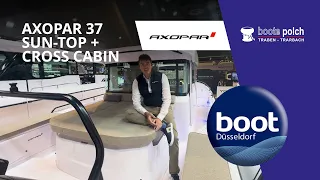 Axopar 37 Sun-Top + Cross Cabin Walkaround Boot 2024 Englisch