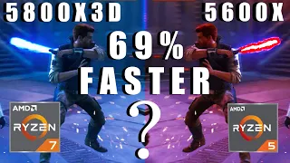5600X VS 5800X3D fps comparison with RTX 4080, Ray tracing on + off + DLSS + FSR 2023 Benchmark