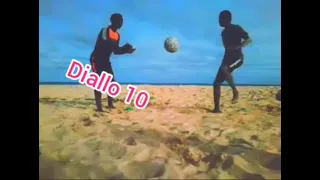 entrainement à la plage avec le ballon⚽♥️