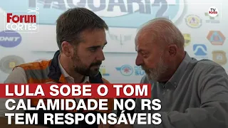 Lula se irrita com fake news sobre RS e irresponsabilidade de Eduardo Leite e Sebastião Melo