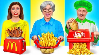 Ich vs Oma: Koch-Challenge | Essbare Schlacht von Mega DO Challenge