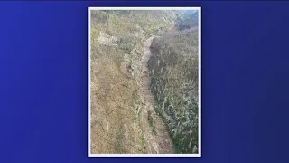 Middle Fork of Salmon River blocked with log jams and debris