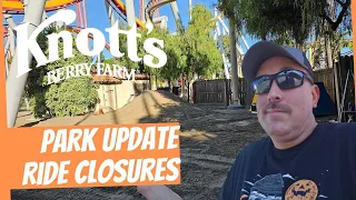 Knott's Berry Farm | Park Update | Ride Closures and Construction | October 2023