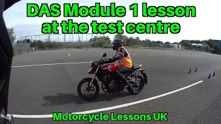 Direct Access, DAS Module 1 lesson at the test centre (right circuit mainly).