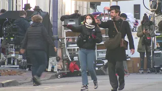 Tournage a Rochefort du "Bal des folles" de Mélanie Laurent