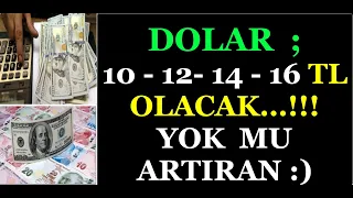 DOLAR TL NE KADAR YÜKSELİR...? GERÇEK ANALİZLER NE DİYOR...?