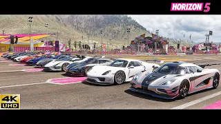 TOP 32 FASTEST HYPERCARS Drag Race in Forza Horizon 5 (2023 Update)