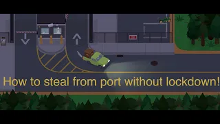 How to steal food crates and lumber from The Port without lockdown in Sneaky Sasquatch