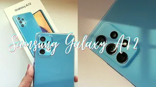 #A72 #Samsung #unboxing Samsung Galaxy A72 256GB Awesome Blue 💙 *aesthetic*