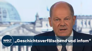 GANZE SCHOLZ-REDE: "Keinen russischen "Diktatfrieden" – "Nie wieder" bedeutet auch Waffenlieferungen