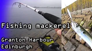 Fishing Mackerel - Granton Harbour -  Edinburgh - Scotland - 22/07/2021