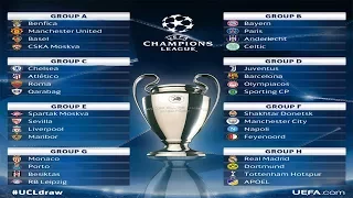 2017/18 UEFA Champions League Group Stage draw.