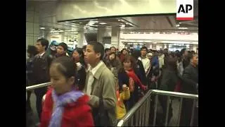 Report follows a family stranded at station by weather