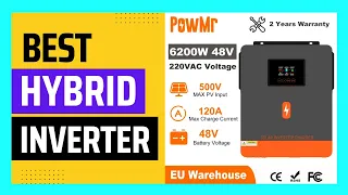 PowMr 6.2KW Hybrid Solar Inverter On Grid Pure Sine Wave Inverter
