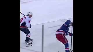 Alexis Lafreniere's No Look Pass To Mika Zibanejad 🔥 #shorts